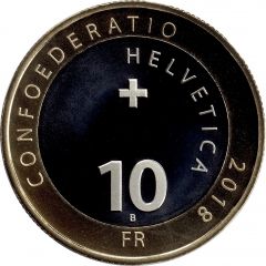 10 Francs Silver thistle