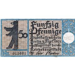 50 Pfennig Districts Series - Issue 15: Treptow