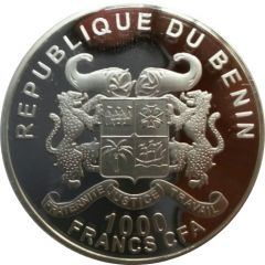 1000 Francs CFA Elephant of Benin