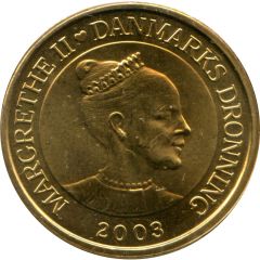 20 Kroner - Margrethe II 4th portrait, Christiansborg