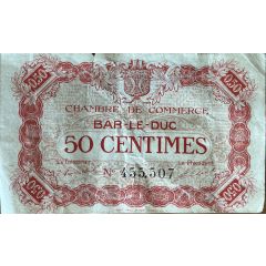 50 Centimes Chambre de Commerce de Bar-le-Duc