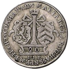 20 Kreuzers - William IX under guardianship of Maria of England