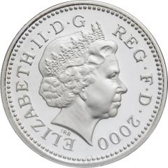 1 Pound - Elizabeth II Welsh Dragon, Silver Piedfort