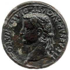 Sestertius - Tiberius ROM ET AVG, altar of Gauls
