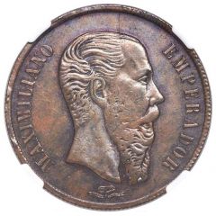 1 Peso - Maximiliano I Pattern Strike, Small Letters