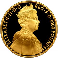 1000 Pounds - Elizabeth II Diamond Jubilee, Gold Proof