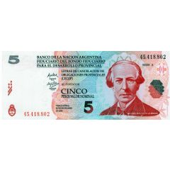 5 Pesos Valor Nominal LECOP