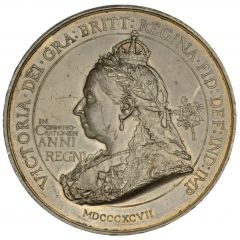 Medal - Victoria Diamond Jubilee, Spink, white metal