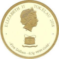 5 Dollars - Elizabeth II Year of the Dog