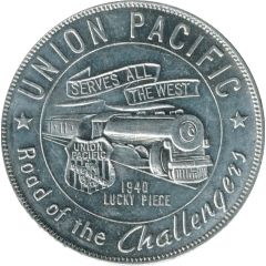Token - Union Pacific 1940 Lucky Piece
