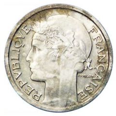 Pré-série de 50 centimes Morlon en fer, sans le mot essai