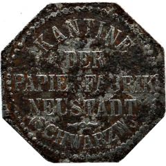10 Pfennig - Neustadt im Schwarzwald Kantine der Papierfabrik