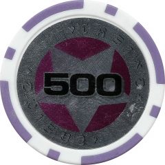 Poker Chip Metallic Foil, Star - 500