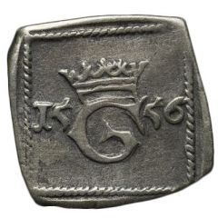 2 Öre 'Klippingar' - Gustav Vasa Square type, Åbo mint