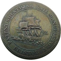 1/2 Penny Bristol - Patent Sheathing Nail Manufactory