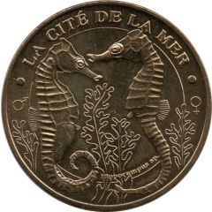 Monnaie de Paris Tourist Token - Cherbourg La Cité de la Mer - Les hippocampes