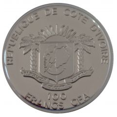 100 Francs CFA Journey of Pope Benedict XVI