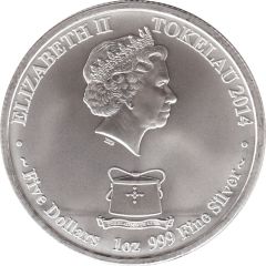 5 Dollars - Elizabeth II Year of the Horse