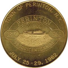 50 Cents - Perinton Sesquicentennial Town of Perinton, N.Y.