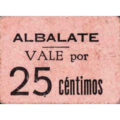 25 Céntimos Albalate de Cinca