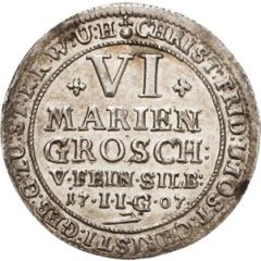 6 Mariengroschen - Christoph Frederick and Jost Christian Ausbeute