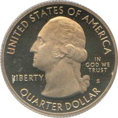 1/4 Dollar `Washington Quarter` Everglades National Park, Florida