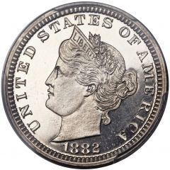 5 Cents `1882 Liberty Nickel` Pattern