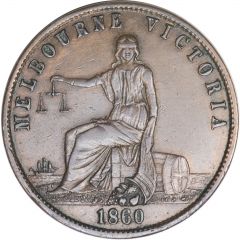 1/2 Penny - John Andrew and Co. Melbourne: Victoria