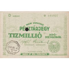 10 000 000 Adópengő Tax note