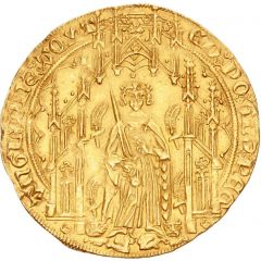 Gold Noble - Edward of Woodstock 1st issue: heavy type