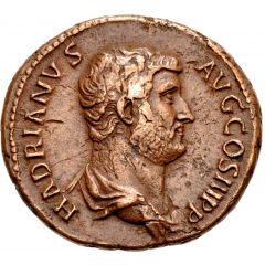 Dupondius or As - Hadrian HADRIANVS AVG III P P