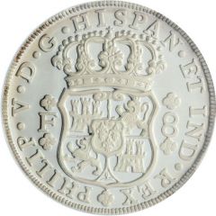 5 Onzas / 40 Reales Pillar Dollar