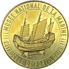 Monnaie de Paris Tourist Token - Citadelle de Port-Louis Musée National de la Marine - La jonque