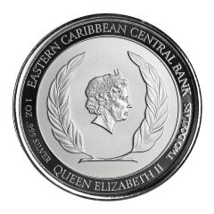 2 Dollars - Elizabeth II Coat of Arms, Coloured