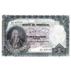 5000 Réis 7th. print - Interim Issue