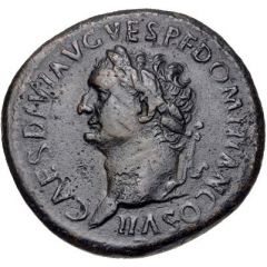 Sestertius - Domitian S C, Minerva