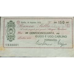 150 Lire Banca Sella