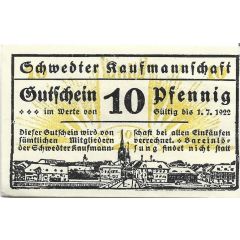 10 Pfennig Schwedter Kaufmannschaft