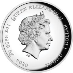 1 Dollar - Elizabeth II James Bond 007, gilded