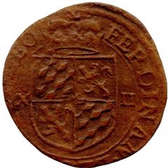 12 Sols Brûlé `1/2 Aidant or Gigot` - Ferdinand of Bavaria