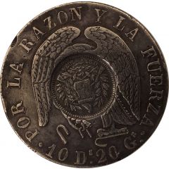 1 Peso Counterstamped coinage
