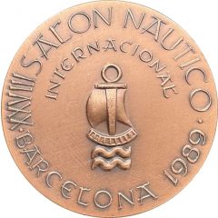 Medal - 28th international nautical exhibition in Barcelona 1989