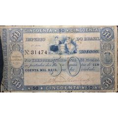 50 Mil Réis Thesouro Nacional, 2nd print
