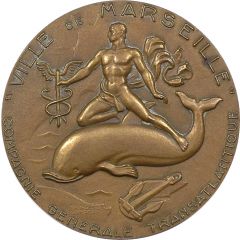 Medal - Ville de Marseille Compagnie Générale Transatlantique