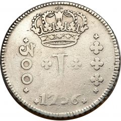 300 Réis - José I Province of Minas Gerais, Bahia Mint