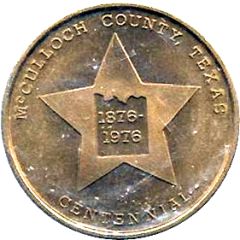 Token - McCulloch County, Texas Centennial