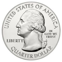 1/4 Dollar `Washington Quarter` Great Basin National Park - Silver 5 oz. Bullion