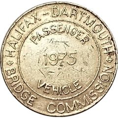 Toll Token - Halifax-Dartmouth Bridge Commission Passenger Vehicle
