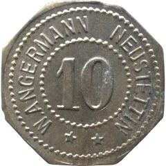 10 Pfennig - Neustettin W. Angermann