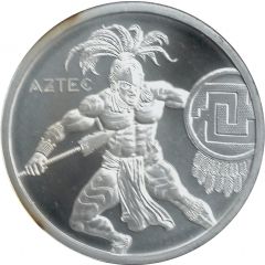 1 oz Silver Aztec Warrior